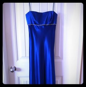 Royal Blye Silk prom dress